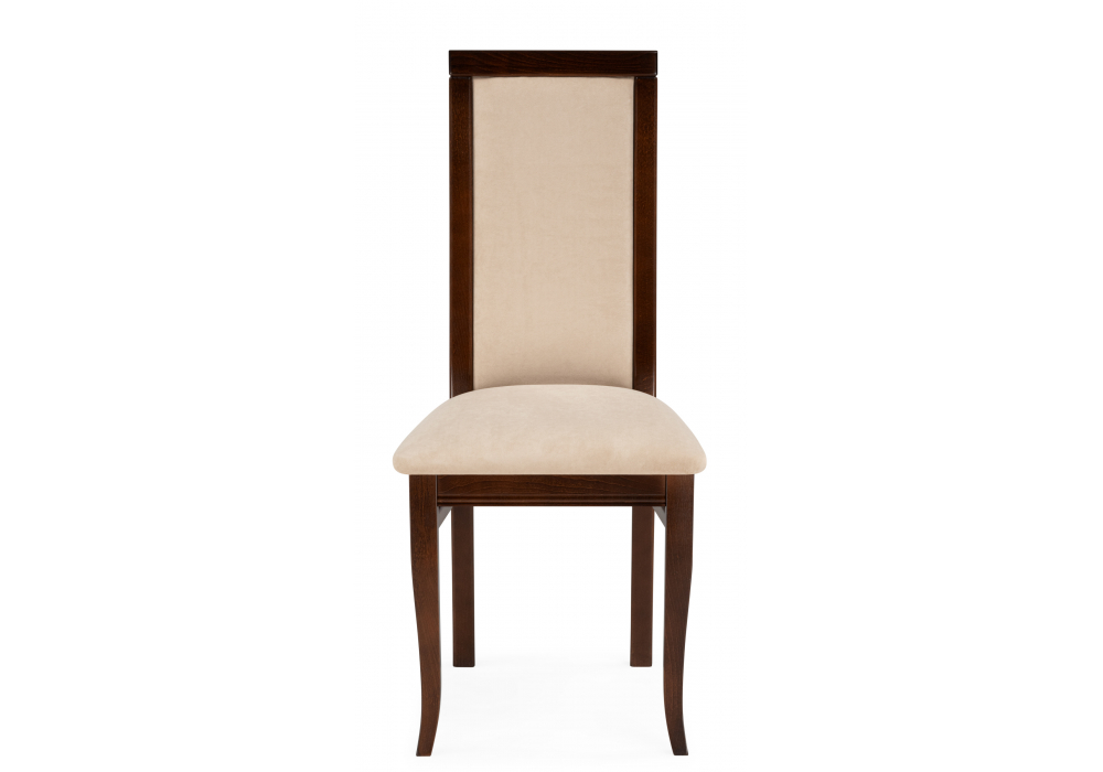 фото стул деревянный woodville давиано велюр тедди 008 / орех темный 639334 | 220svet.ru