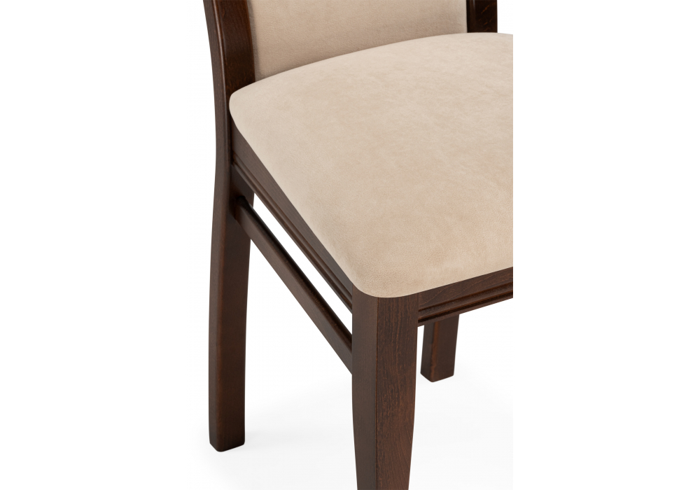 фото стул деревянный woodville давиано велюр тедди 008 / орех темный 639334 | 220svet.ru