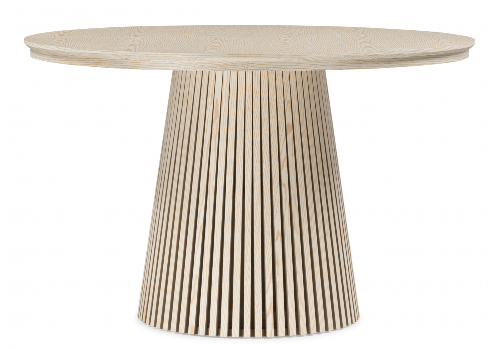 фото стол деревянный  раскладной woodville mersin 120(200)x120 шпон дуба / бук 15869 | 220svet.ru