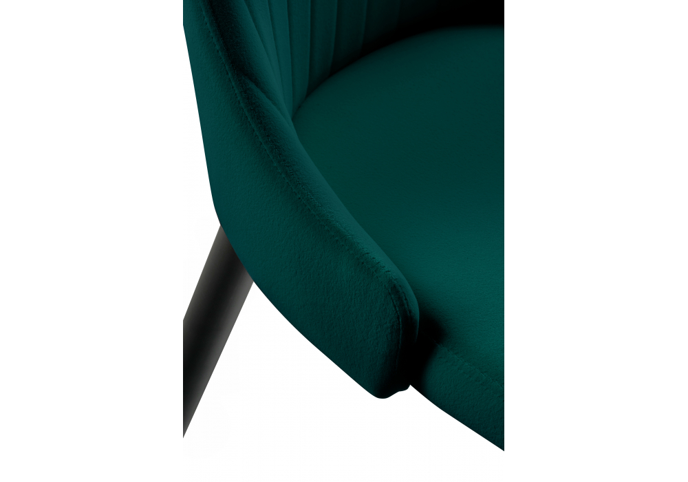 фото стул на металлокаркасе woodville kora green / black 15096 | 220svet.ru