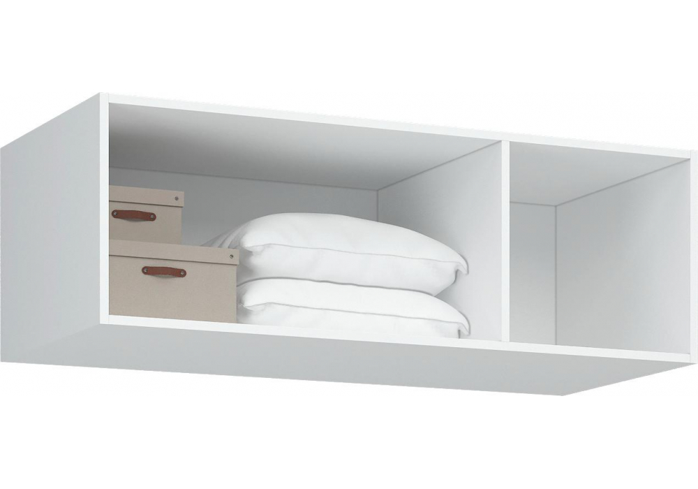 фото шкаф с антресолью woodville широн белый 589125 | 220svet.ru