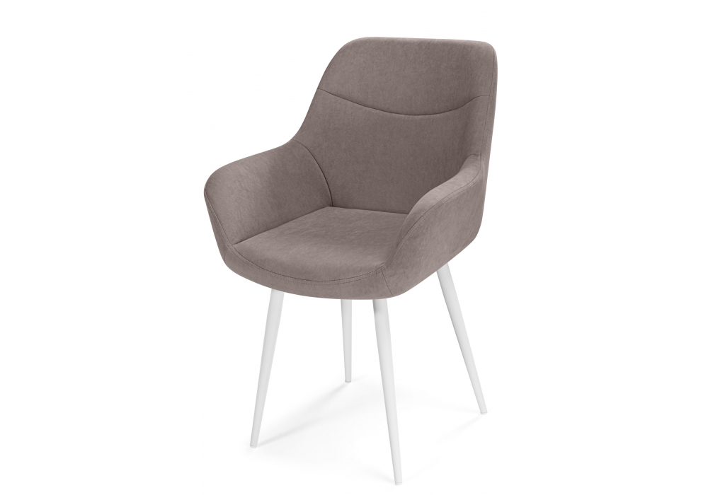 фото стул на металлокаркасе woodville флюид латте (zd 290) / белый 642976 | 220svet.ru