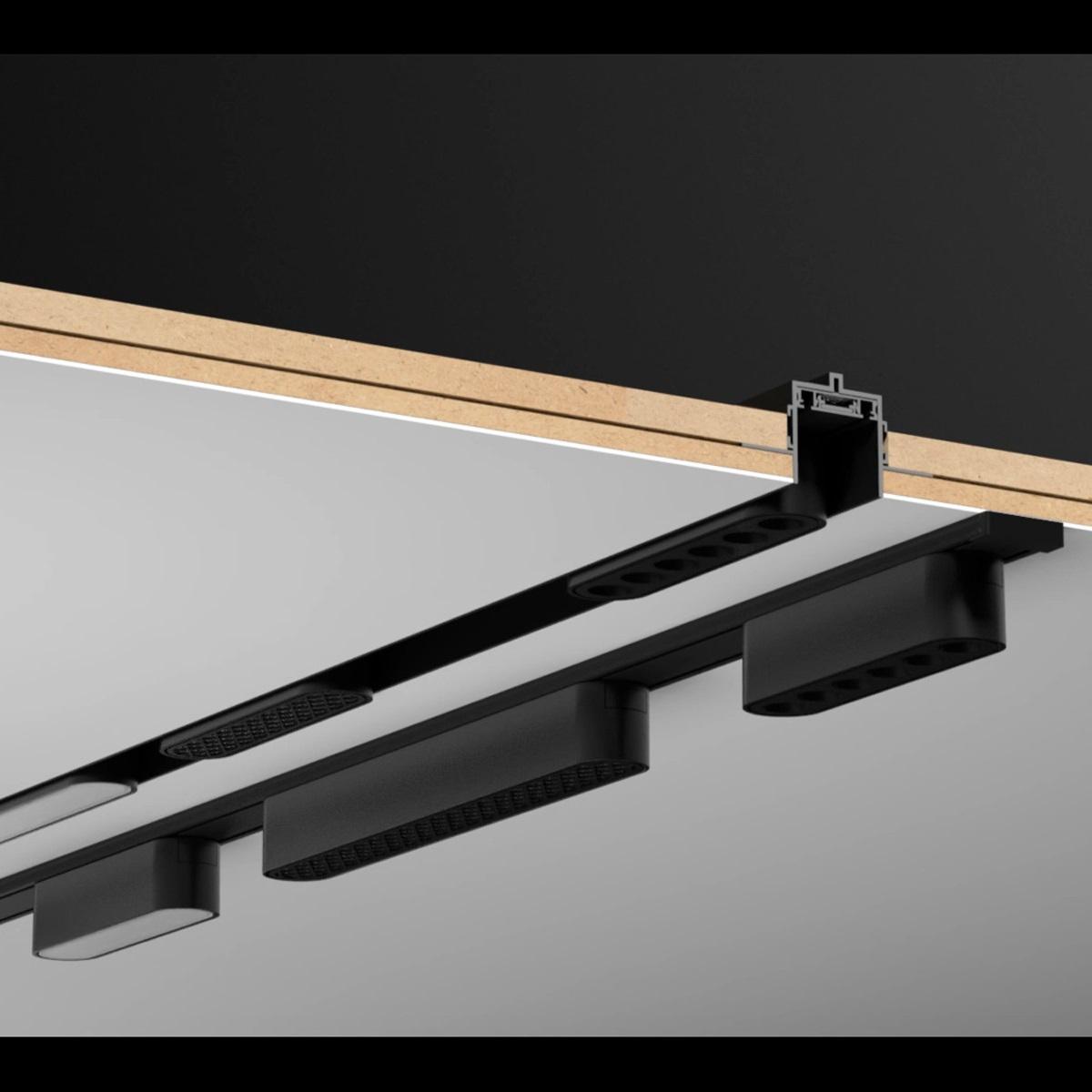 фото шинопровод накладной (заглушки в комплекте) novotech shino smal 1 м 135193 | 220svet.ru