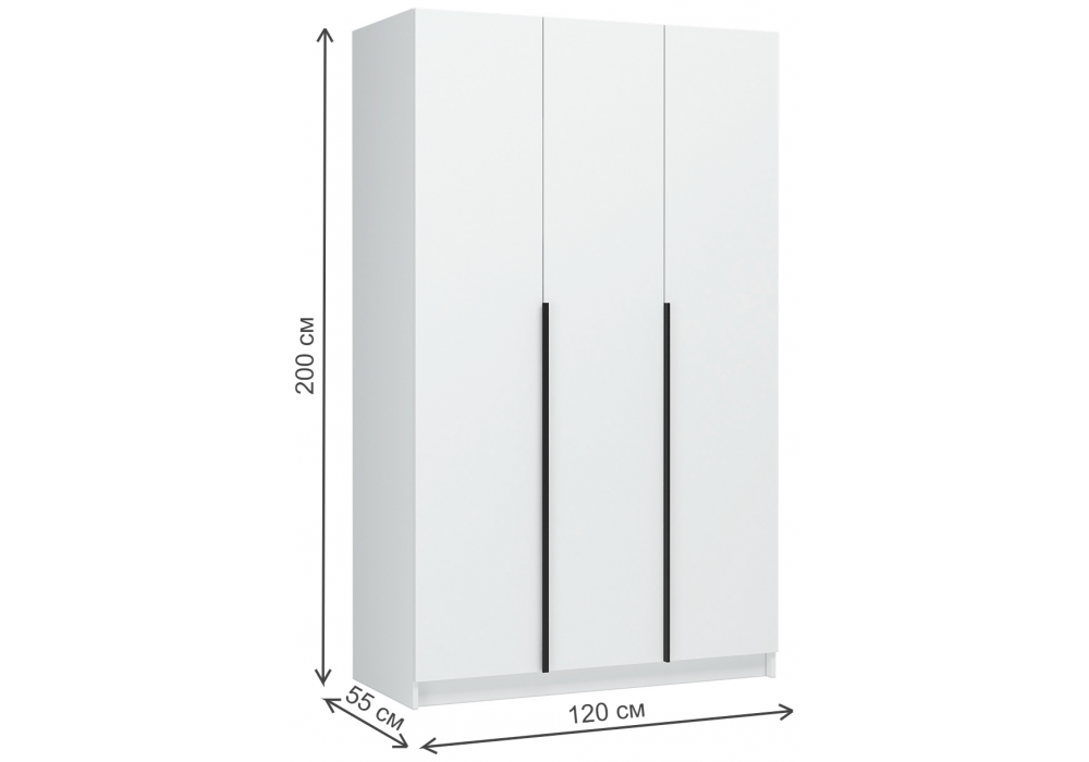 фото шкаф с антресолью woodville широн белый 589125 | 220svet.ru