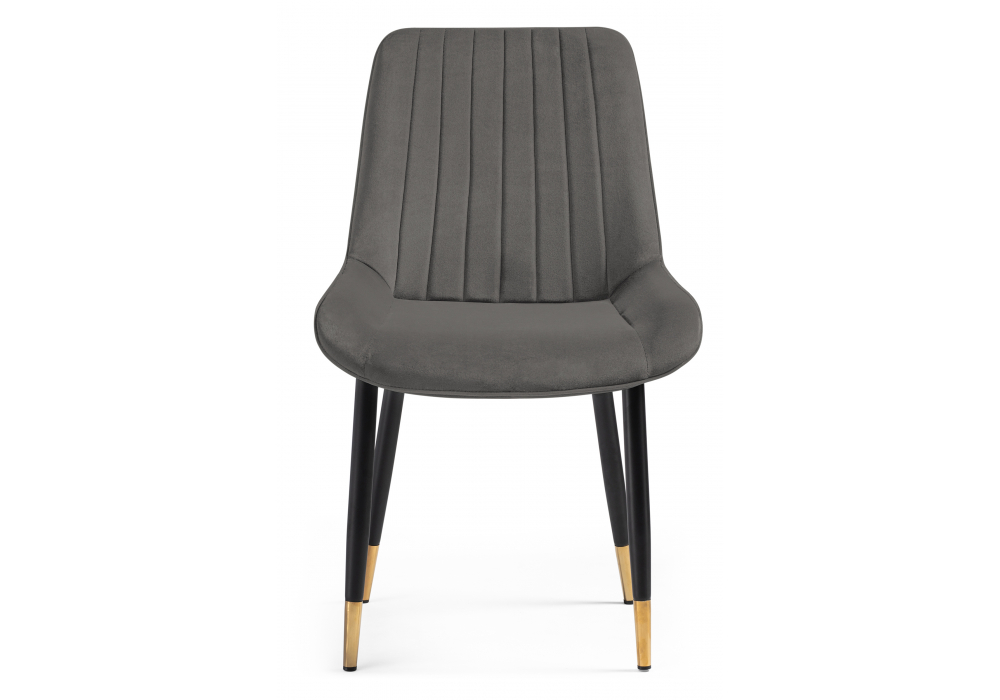 фото стул на металлокаркасе woodville seda-1 dark gray / gold / black 15285 | 220svet.ru