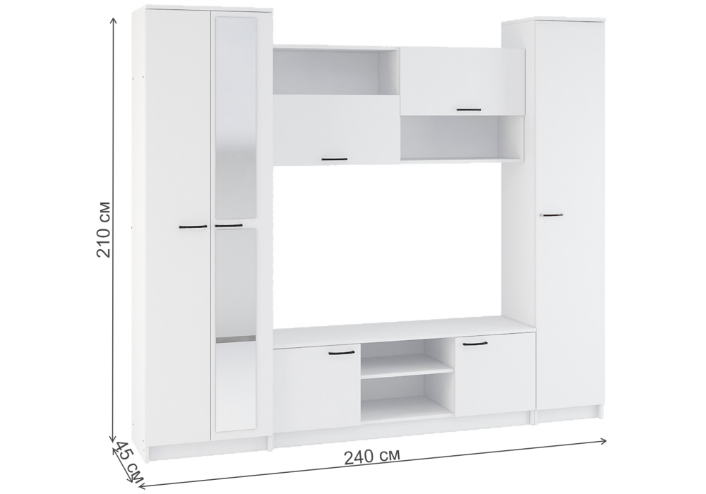 фото гостиная woodville бертелена белое дерево / белое дерево 507393 | 220svet.ru