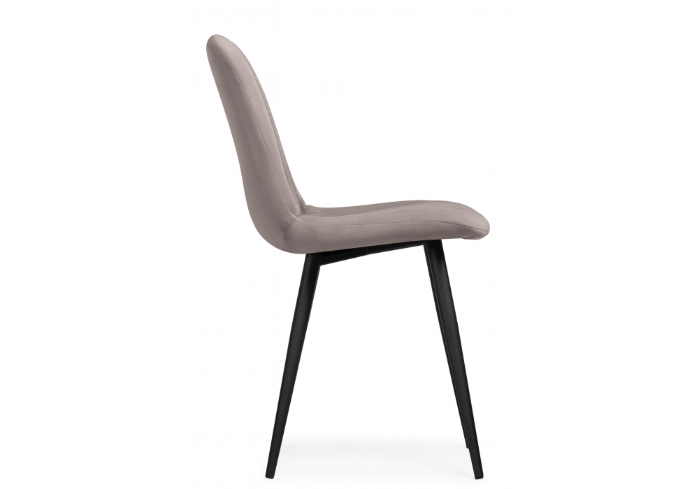 фото стул на металлокаркасе woodville дани латте велюр/ черный 572104 | 220svet.ru