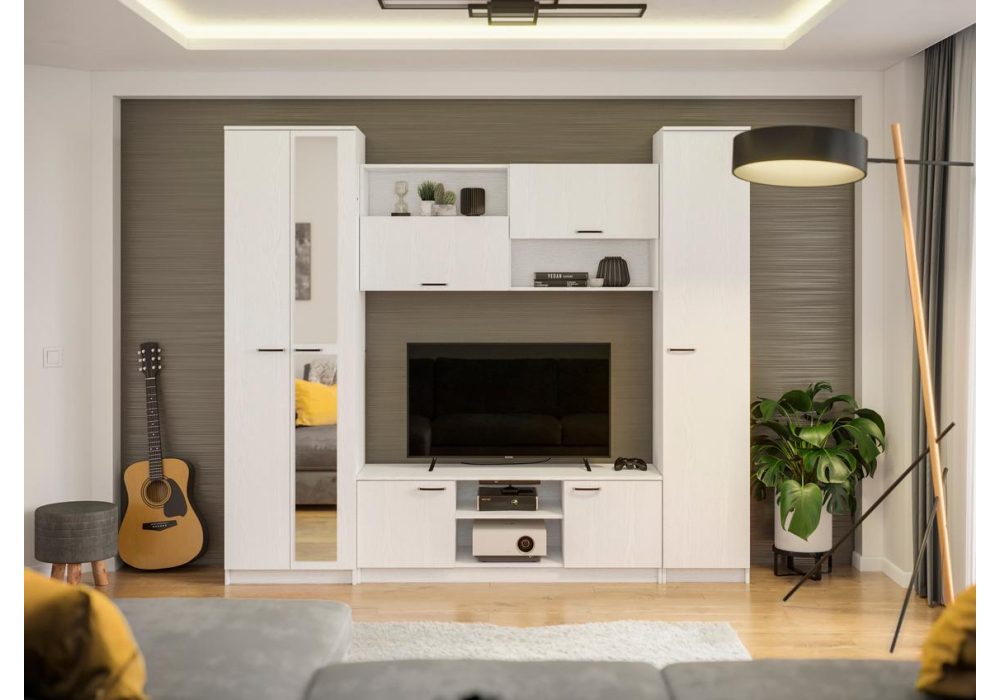 фото гостиная woodville бертелена белое дерево / белое дерево 507393 | 220svet.ru