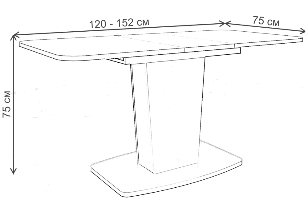 фото стол деревянный woodville токио-28 белый 515102 | 220svet.ru