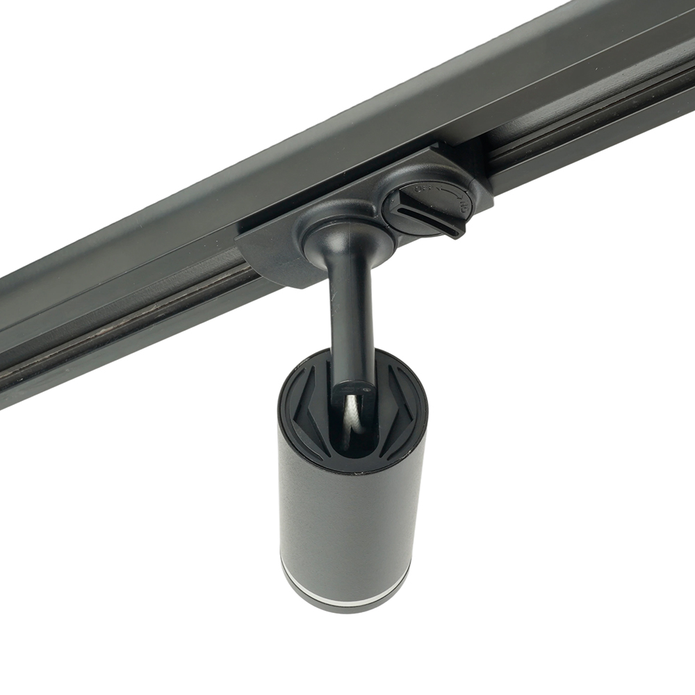 фото светильник feron al146 трековый однофазный на шинопровод под лампу gu10, черный 51325 | 220svet.ru