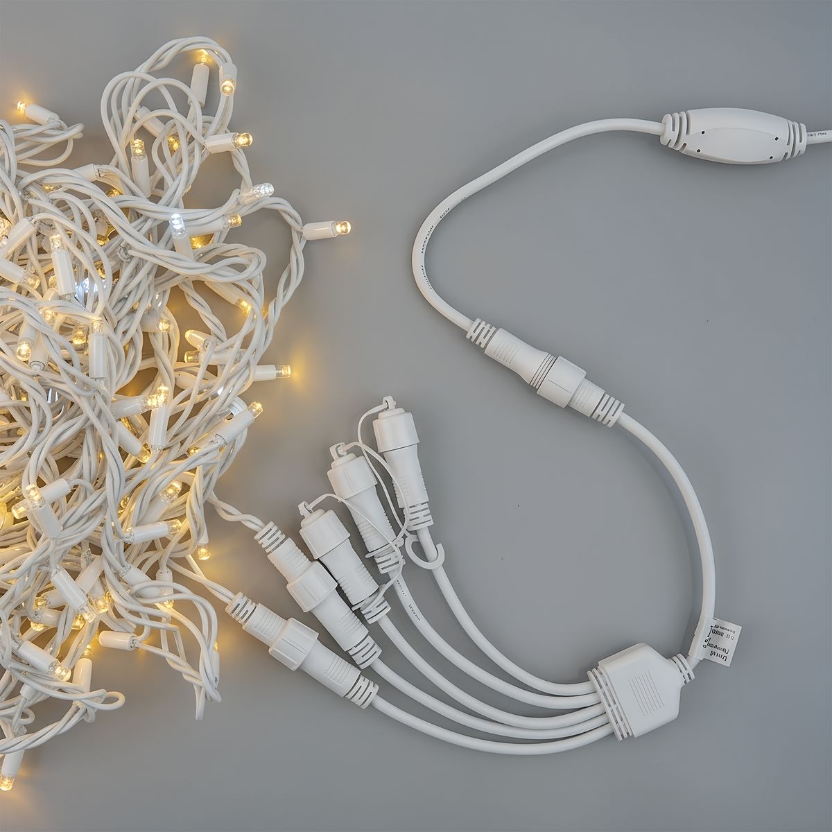 фото провод-разветвитель для гирлянд uniel ucx-f90 s5/0.4m/wh ul-00013236 | 220svet.ru