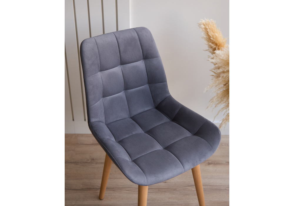 фото стул деревянный вращающийся woodville челси 360 темно-серый (zd 995) / светлое дерево 632463 | 220svet.ru