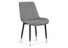 Миниатюра фото стул seda 1 dark gray / gold / black | 220svet.ru