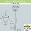 Миниатюра фото парковый фонарь fumagalli nebo ofir/simon 3l  u33.202.r30.axh27 | 220svet.ru