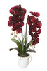 Миниатюра фото орхидея бордовая в горшке garda decor 29bj-170-12 | 220svet.ru