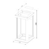 Миниатюра фото уличный настенный светодиодный светильник 3000k elektrostandard frame 1527 techno led | 220svet.ru
