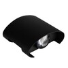 Миниатюра фото уличный настенный светодиодный светильник arte lamp bosto a3122al-2bk | 220svet.ru