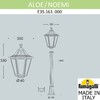 Миниатюра фото садово-парковый фонарь fumagalli aloe.r/noemi e35.163.000.axh27 | 220svet.ru