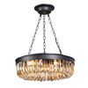 Миниатюра фото люстра crystal 5 black delight collection | 220svet.ru