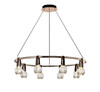 Миниатюра фото подвесная люстра delight collection p0853-8c gold | 220svet.ru