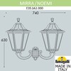 Миниатюра фото светильник уличный настенный fumagalli mirra/noemi e35.142.000.ayh27 | 220svet.ru