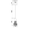 Миниатюра фото подвесной светильник moderli marmoreal v11980-1p | 220svet.ru