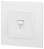 Миниатюра фото розетка эра elegance 14-3107-01м rj45, белый матовый б0065763 | 220svet.ru