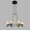 Миниатюра фото подвесная люстра delight collection p0738-6a gold/black | 220svet.ru