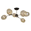 Миниатюра фото люстра на штанге arte lamp seppia a4211pl-6bk | 220svet.ru