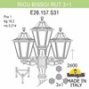 Миниатюра фото садово-парковый фонарь fumagalli ricu bisso/rut 3+1 e26.157.s31.vye27 | 220svet.ru