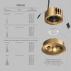 Миниатюра фото точечный светодиодный светильник denkirs shine glow dk2430-sb | 220svet.ru