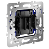 Миниатюра фото механизм выключателя двухклавишного 10а, s70 voltum s70 vls0201m | 220svet.ru