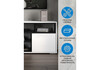 Миниатюра фото тв-тумба woodville чезаре c подсветкой белый / черный 698130 | 220svet.ru