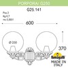 Миниатюра фото светильник уличный настенный fumagalli porpora/g250 g25.141.000.bye27 | 220svet.ru