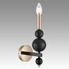 Миниатюра фото бра lumion nana 8106/1w черный/золото | 220svet.ru