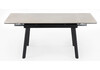 Миниатюра фото керамический стол раскладной 120(180)х80 woodville норман carmen light grey / черный 622887 | 220svet.ru