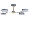 Миниатюра фото потолочная светодиодная люстра lumion brad 5651/72cl серый | 220svet.ru