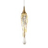 Миниатюра фото подвесной светильник goddess tears 1 gold | 220svet.ru