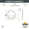 Миниатюра фото светильник для подсветки лестниц накладной fumagalli extraleti 100 round-el 2s3.000.000.ayg1l | 220svet.ru