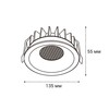 Миниатюра фото встраиваемый светильник italline it06-6034 white | 220svet.ru