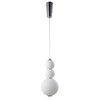 Миниатюра фото подвесной светодиодный светильник crystal lux desi sp3 chrome/white | 220svet.ru