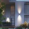 Миниатюра фото уличный фасадный светильник odeon light long 7142/12wl черный | 220svet.ru