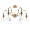 Миниатюра фото потолочная люстра escada gloss 1141/6pl clear | 220svet.ru