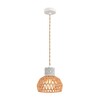 Миниатюра фото подвесной светильник lumion boho 8367/1a серый/белый | 220svet.ru