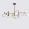 Миниатюра фото потолочная люстра на штанге imperium loft temper l10 gold 229051-26 | 220svet.ru