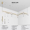 Миниатюра фото шинопровод накладной латунь 2м elektrostandard line magnetic 85227/00 | 220svet.ru