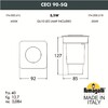 Миниатюра фото грунтовый светильник fumagalli ceci 90-sq  1f4.000.000.lxu1l | 220svet.ru