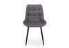 Миниатюра фото стул на металлокаркасе woodville челси к темно-серый (zd 995) / черный 632460 | 220svet.ru