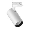 Миниатюра фото трековый светодиодный светильник ideal lux quick 15w cri80 30 3000k wh on-off | 220svet.ru