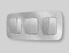 Миниатюра фото выключатель 2-клавишный перекрестного ambrella volt quant omega mo403030 | 220svet.ru